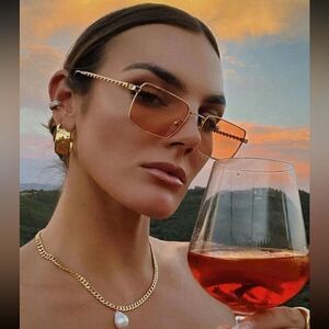 REVOLVE Gold Sunglasses